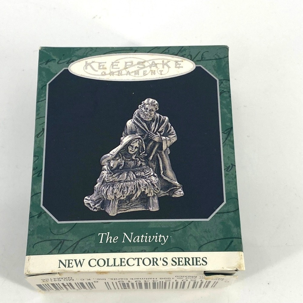 Hallmark Keepsake Ornament The Nativity New Collectors Series Pewter 1998